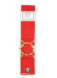 Red Solid Elastic Belt - 2"