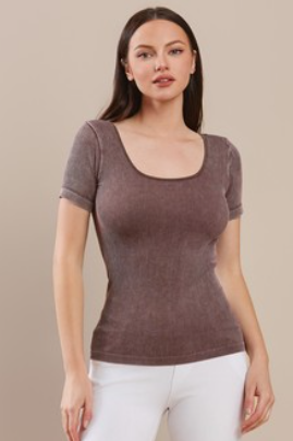 Ribbed Stonewash Reversible Tank - One Size (S,M,L)