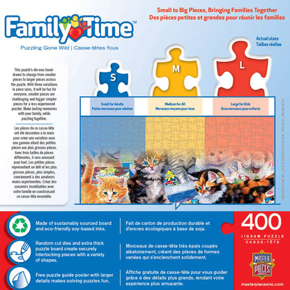 Family Time - Puzzling Gone Wild 400 Piece Puzzle