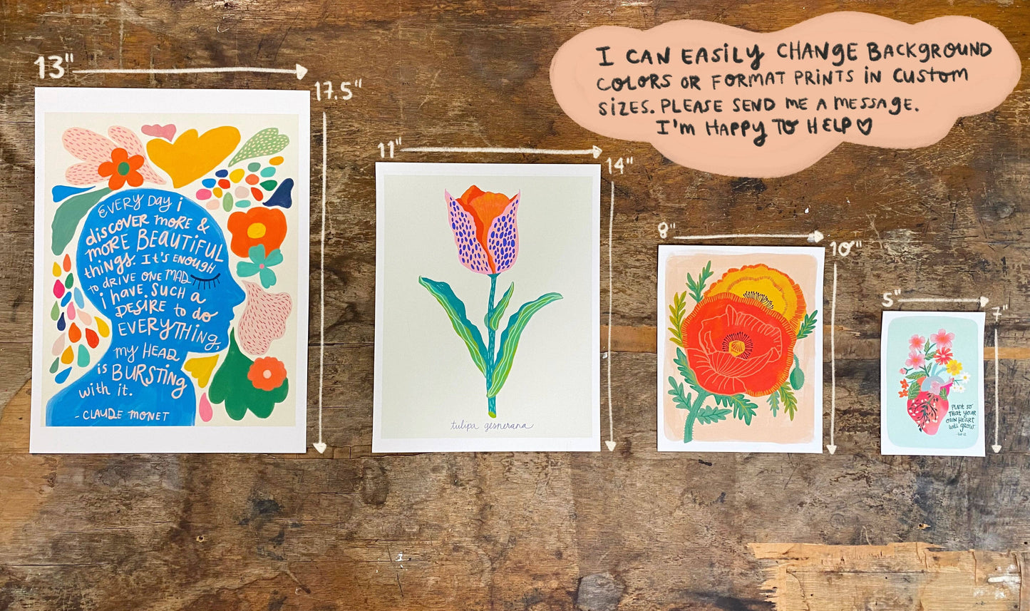 "You Deserve Great Things" - 8x10 Art Print by Emilie Jenks