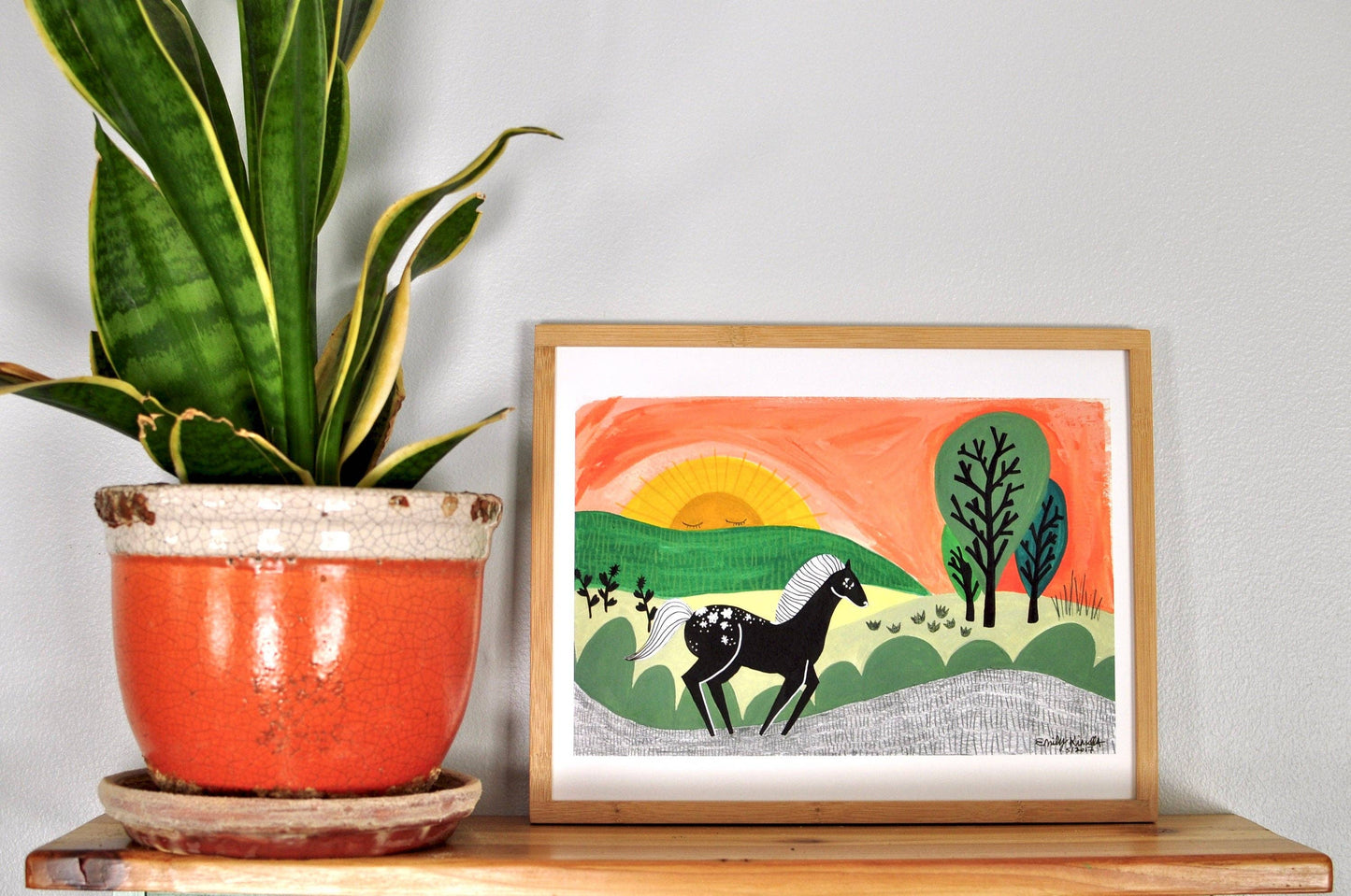 "Black Beauty" - 8x10 Art Print by Emilie Jenks