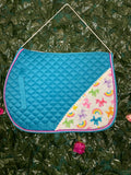 Unicorn Balloon Party AP Saddle Pad