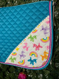Unicorn Balloon Party AP Saddle Pad