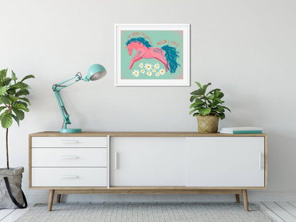 "Wild & Free Horse" - 8x10 Art Print by Emilie Jenks