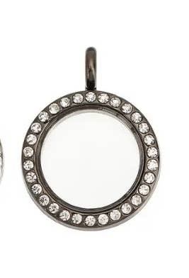 Floating Locket Memory Box: Gunmetal