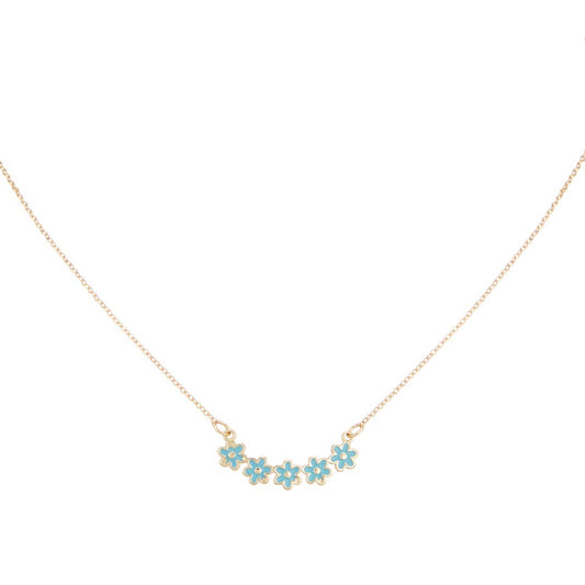 Array of Flowers Pendant Necklace