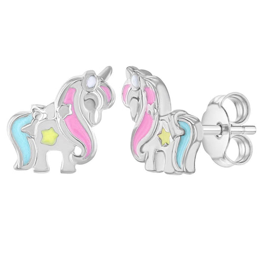 Unicorn Sterling Silver Earrings