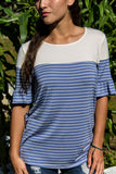 Periwinkle Stripes Top