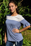 Periwinkle Stripes Top
