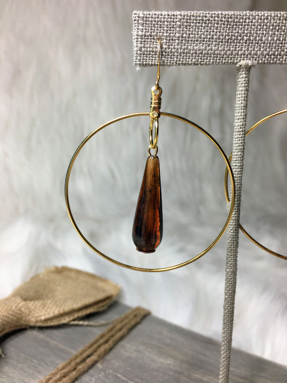 Tigress Dangle Hoop