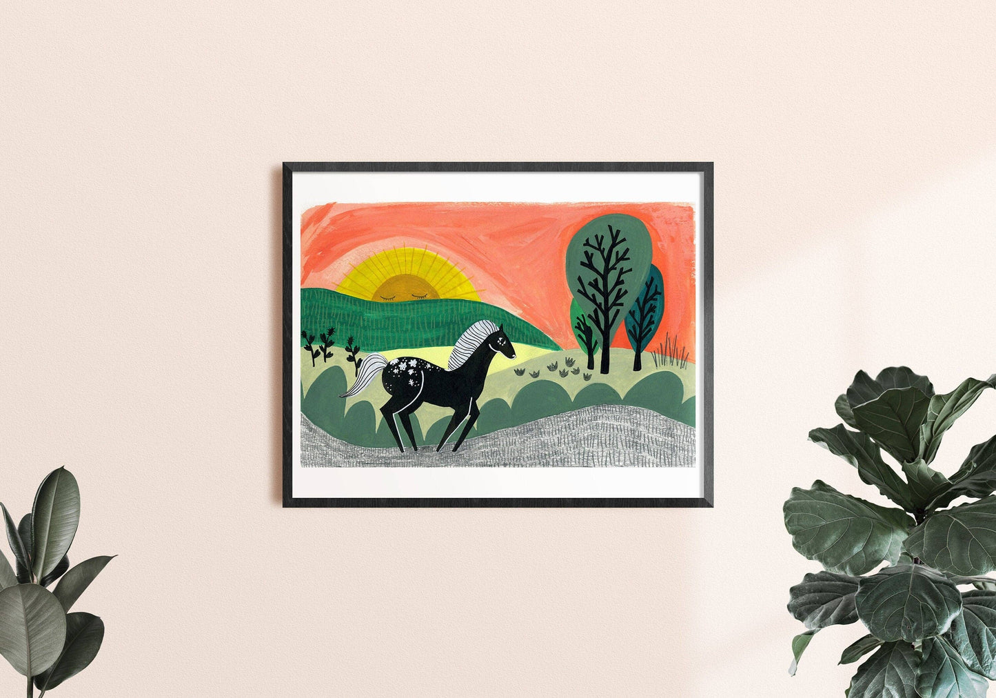 "Black Beauty" - 8x10 Art Print by Emilie Jenks