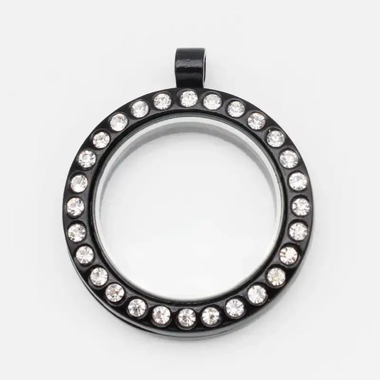 Floating Locket Memory Box: Black