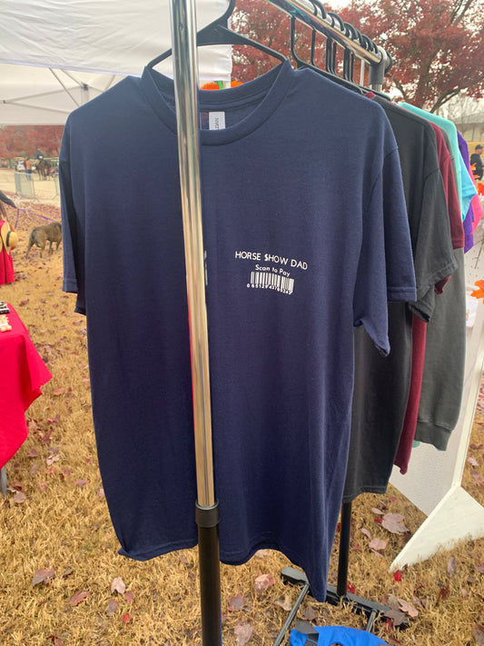 Horse show dad scan to pay